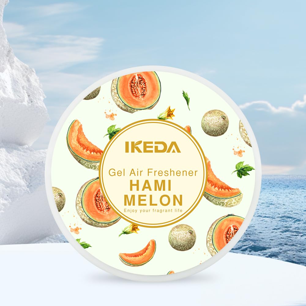 Home Fragrance Gel - Car Air Freshener: Lemon Scented Round