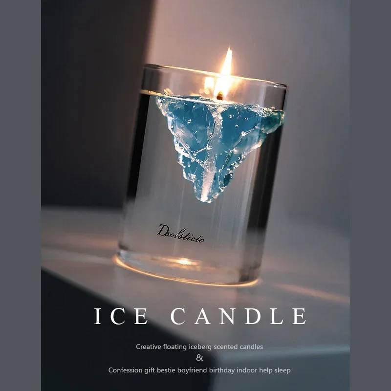 Home Fragrance Gel - Floating Iceberg Candles, Handmade Jelly Wax