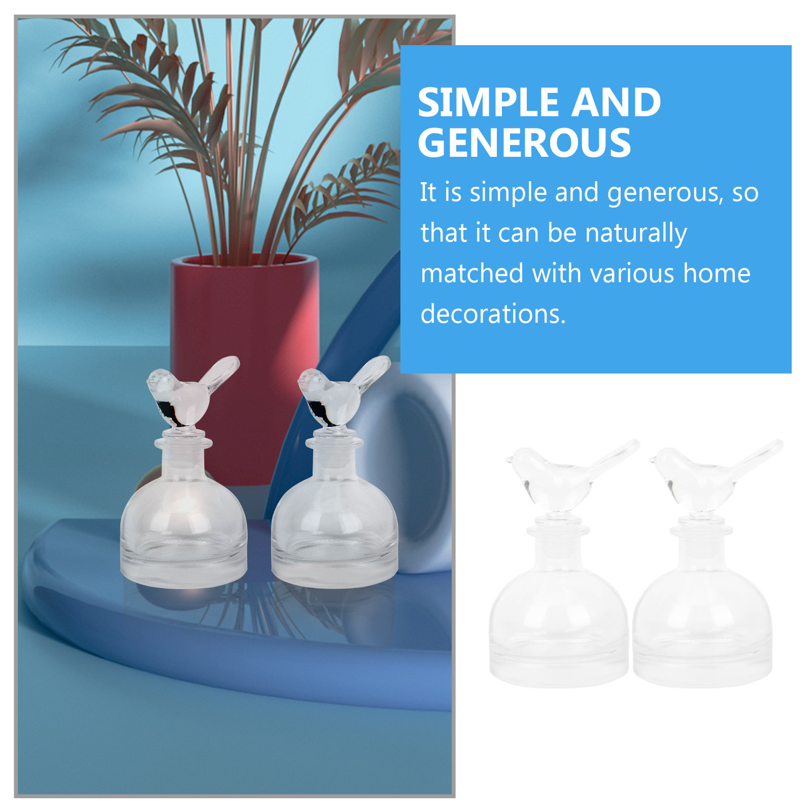 2Pcs Glass Perfume Bottles Pre - Home Fragrance Perfume review and price