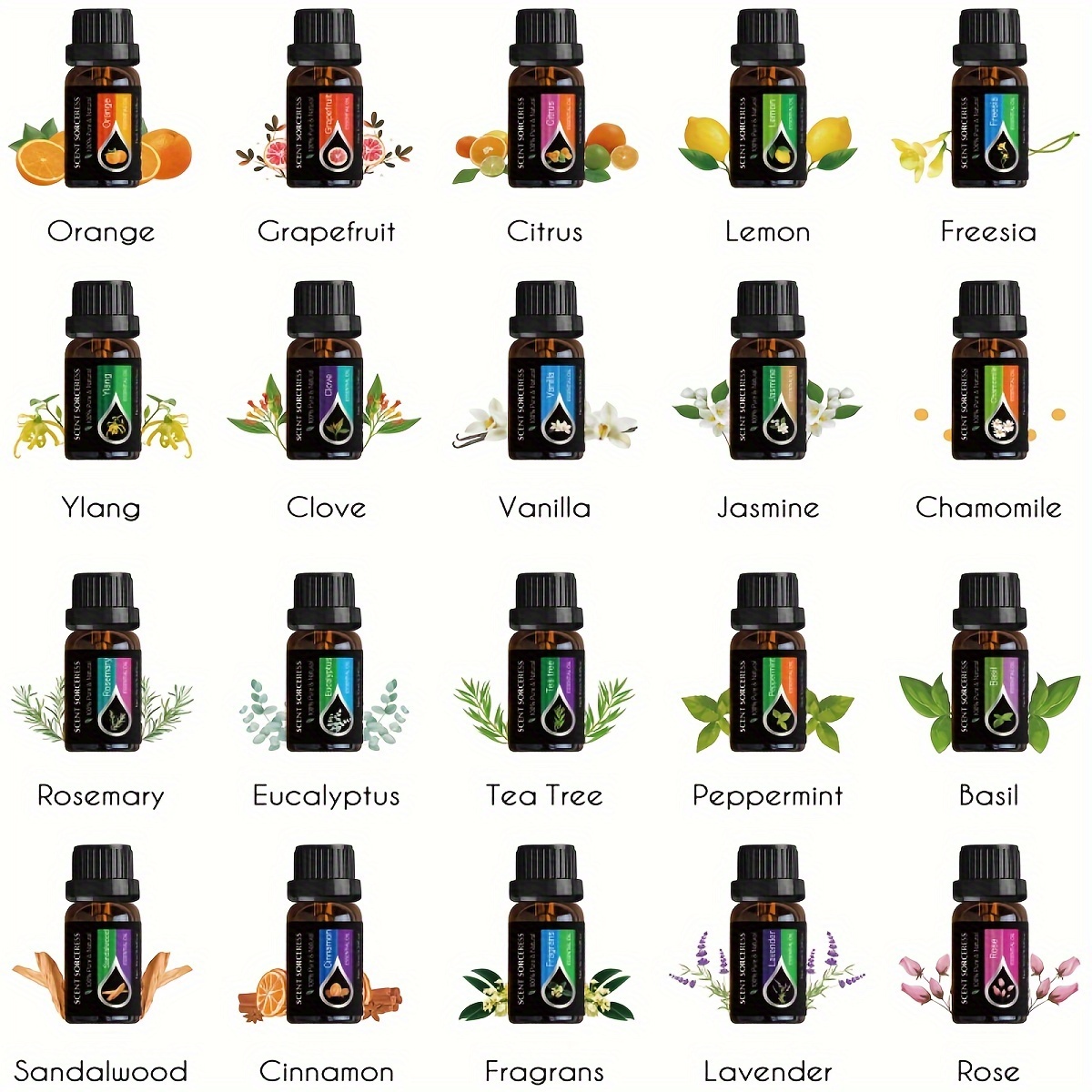 20pcs/set Essential Oil Set La - Home Fragrance Oils review and price