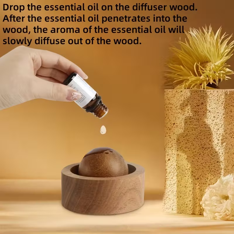 Rotating Wooden Aroma Diffuser - Home Fragrance Items review and price