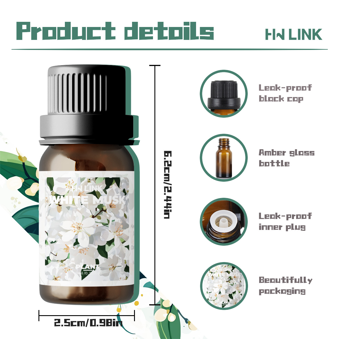 White Musk Essential Oils 10ml - Home Fragrance Liquid review and price