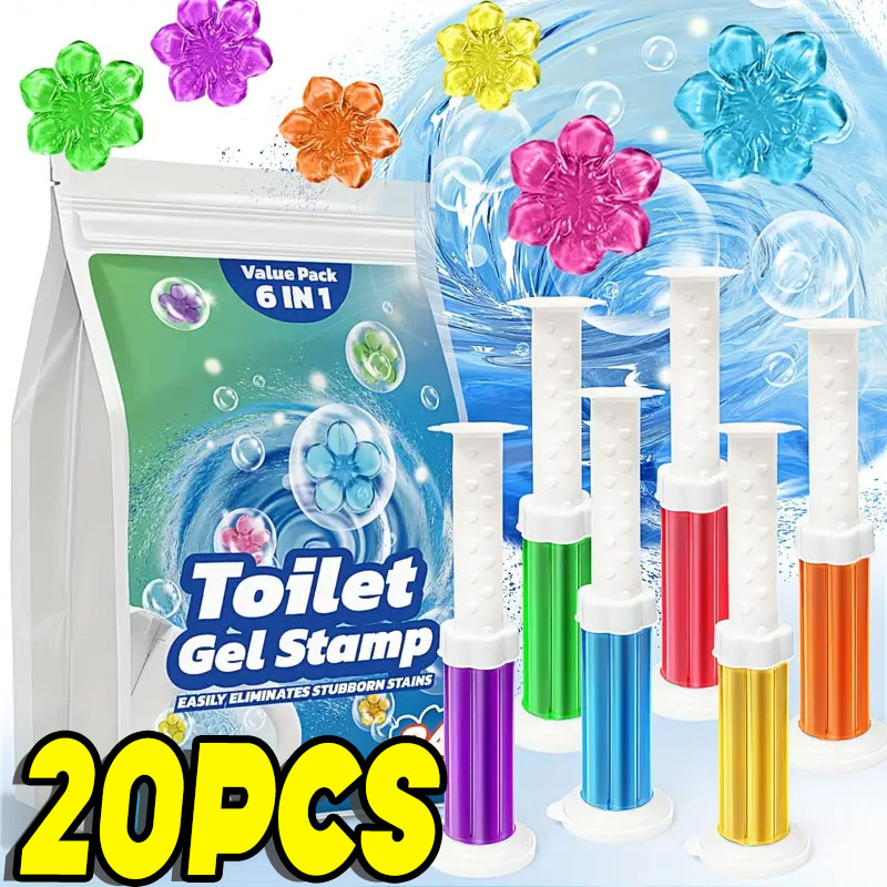 1/20pcs Flower Toilet Cleaner  - Home Fragrance Gel review and price