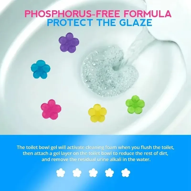 1/20pcs Flower Toilet Cleaner  - Home Fragrance Gel review and price