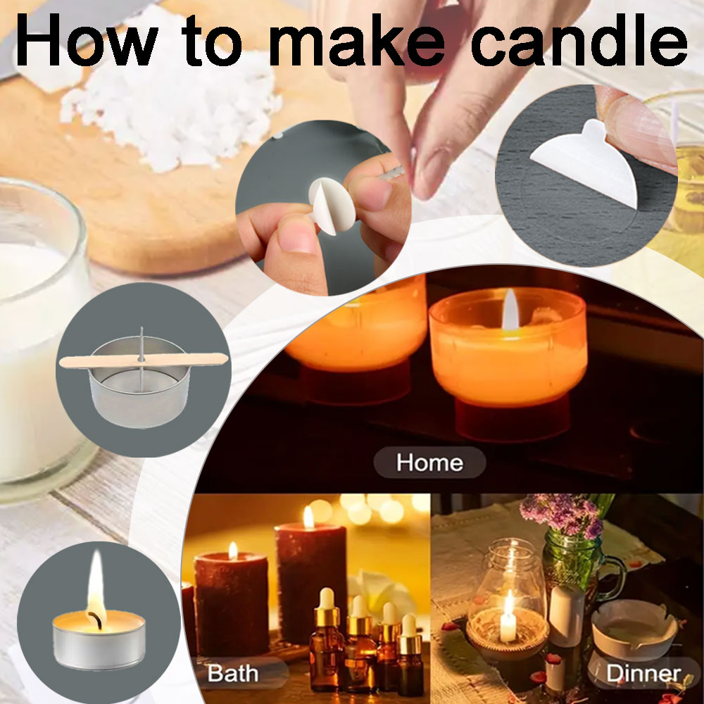 55pcs Flower Candle Wick Wood  - Home Fragrance Candles review and price