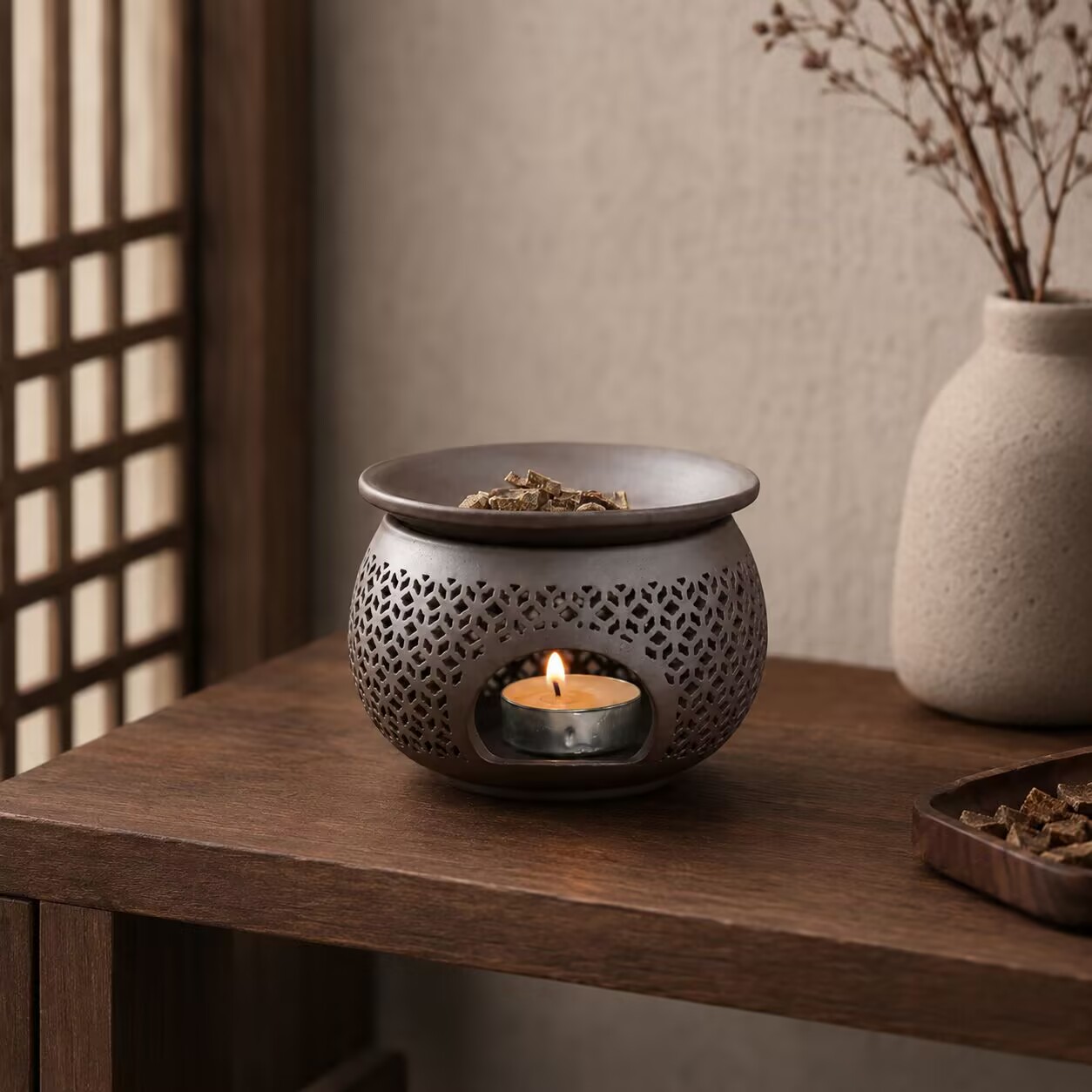 Ceramic Carved Incense Burner  - Home Fragrance Candles review and price